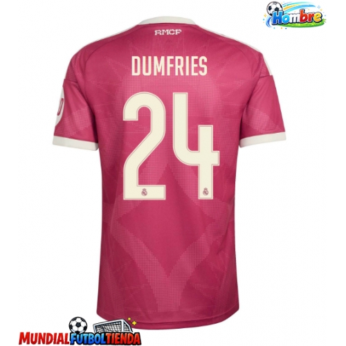 Camiseta Real Madrid Denzel Dumfries #24 Tercera Equipación Replica 2026-27 mangas cortas